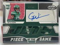 Garrett Wilson [Purple] #PGS-GW Football Cards 2022 Panini Certified Piece of the Game Signatures Prices