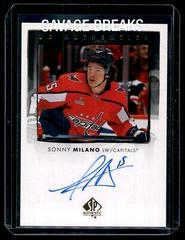 Sonny Milano #UDA-SM Hockey Cards 2022 SP Authentic UD Autographs Prices