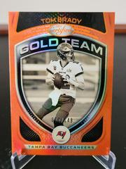Tom Brady [Orange] #GT-1 Football Cards 2021 Panini Certified Gold Team Prices