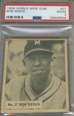 Bob Seeds #27 Baseball Cards 1936 World Wide Gum Prices
