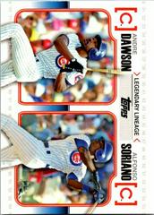 Alfonso Soriano, Andre Dawson Baseball Cards 2010 Topps Legendary Lineage Prices