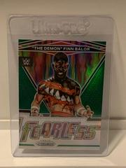 The Demon Finn Balor [Green Prizm] Wrestling Cards 2022 Panini Prizm WWE Fearless Prices