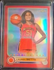 Lauren Betts [Red] #86 Basketball Cards 2022 Topps Chrome McDonald's All-American Prices