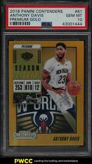 Anthony Davis [Premium Gold] #81 Basketball Cards 2018 Panini Contenders Prices
