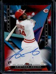 Aristides Aquino [Red Refractor] Baseball Cards 2020 Topps Finest Firsts Autographs Prices