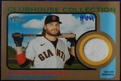 Brandon Crawford [Gold] #CC-BC Baseball Cards 2022 Topps Heritage Clubhouse Collection Relics Prices