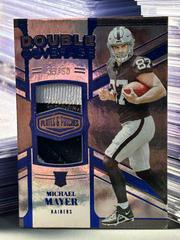 Michael Mayer [Blue] #DC-16 Football Cards 2023 Panini Plates and Patches Double Coverage Prices