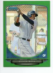 Steven Moya [Orange Refractor] #27 Baseball Cards 2013 Bowman Chrome Mini Prices