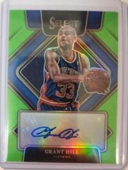 Grant Hill [Green Prizm] Basketball Cards 2021 Panini Select Signatures Prices