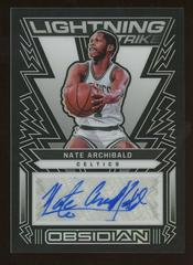 Nate Archibald #LSS-NAB Basketball Cards 2021 Panini Obsidian Lightning Strike Signatures Prices