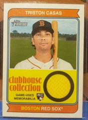 Triston Casas Baseball Cards 2023 Topps Heritage Clubhouse Collection Relics High Number Prices