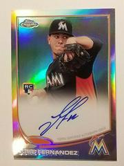 Jose Fernandez [Refractor] #32 Baseball Cards 2013 Topps Chrome Rookie Autograph Prices