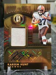 Kareem Hunt #GOG-KHU Football Cards 2022 Panini Gold Standard Good as Autographs Prices