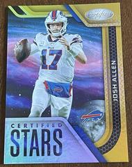 Josh Allen [Gold] Football Cards 2022 Panini Certified Stars Prices