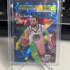 Stephen Curry [Blue Cracked Ice] #4 Basketball Cards 2022 Panini Contenders Optic Illusion Prices