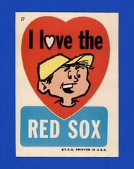I Love the Red Sox Baseball Cards 1967 Topps Red Sox Stickers Prices