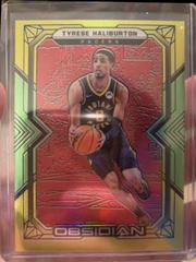 Tyrese Haliburton [Red Yellow Green Flood] #101 Basketball Cards 2021 Panini Obsidian Prices
