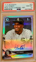 Luis Robert [Refractor] Baseball Cards 2018 Bowman Chrome Prospects Autographs Prices