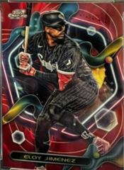 Eloy Jimenez [Red Flare] #190 Baseball Cards 2023 Topps Cosmic Chrome Prices
