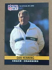 Dan Henning Football Cards 1990 Pro Set Prices
