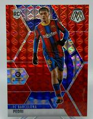 Pedri [Red Mosaic] Soccer Cards 2020 Panini Mosaic La Liga Prices