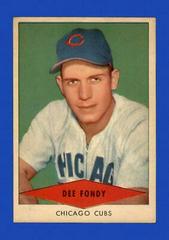 Dee Fondy Baseball Cards 1954 Red Heart Prices