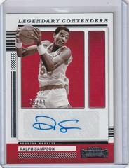 Ralph Sampson Basketball Cards 2021 Panini Contenders Legendary Autographs Prices