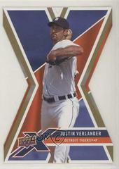 Justin Verlander [Die Cut Gold] Baseball Cards 2008 Upper Deck X Prices