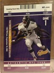 Terrell Suggs [Standing Room Only Purple] #93 Football Cards 2004 Fleer Authentix Prices