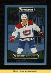 Cole Caufield [Blue] Hockey Cards 2021 Parkhurst Prominent Prospects Prices