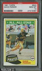 Dave Parker Baseball Cards 1981 Topps Prices