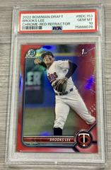Brooks Lee [Red] #BD-153 Baseball Cards 2022 Bowman Draft Prices