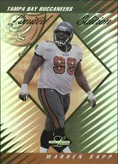 Warren Sapp [Limited Edition] #107 Football Cards 2000 Leaf Limited Prices