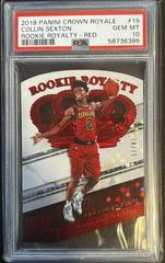 Collin Sexton [Red] #19 Basketball Cards 2018 Panini Crown Royale Rookie Royalty Prices
