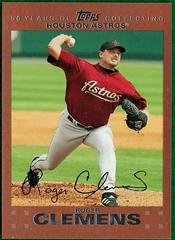 Roger Clemens [Copper] #340 Baseball Cards 2007 Topps Prices