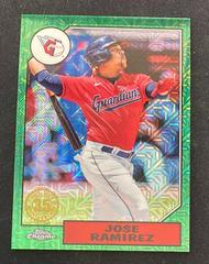 Jose Ramirez [Green] Baseball Cards 2022 Topps Silver Pack 1987 Chrome Prices