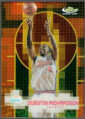 Quentin Richardson [Gold Refractor] Basketball Cards 2000 Finest Prices