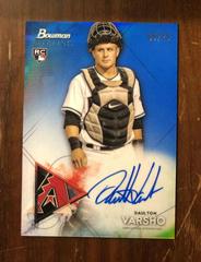 Daulton Varsho [Blue Refractor] #BSRA-DV Baseball Cards 2021 Bowman Sterling Rookie Autographs Prices