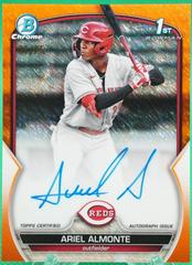 Ariel Almonte [Orange Shimmer] #CPA-AA Baseball Cards 2023 Bowman Chrome Prospect Autographs Prices