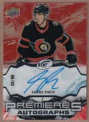 Shane Pinto [Autograph] #IPA-PO Hockey Cards 2021 Upper Deck Ice Premieres Prices