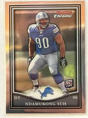 Ndamukong Suh #BCR11 Football Cards 2010 Bowman Chrome Rookie Preview Prices