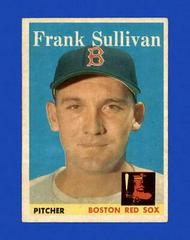 Frank Sullivan #18 Baseball Cards 1958 Topps Prices