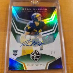 Sean McKeon [Signature Green] #20 Football Cards 2020 Panini Chronicles Draft Picks Limited Phenoms Prices