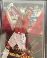Shohei Ohtani [Red] Baseball Cards 2023 Topps Chrome in Technicolor Prices