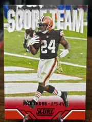Nick Chubb [Red] Football Cards 2021 Panini Score Team Prices