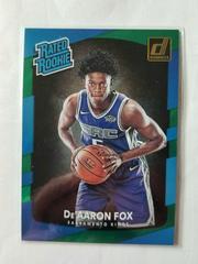 DE'Aaron Fox [Green Flood] Basketball Cards 2017 Panini Donruss Prices