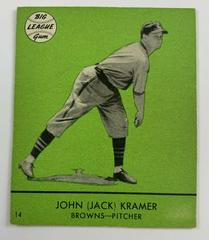 Jack Kramer [Green Background] Baseball Cards 1941 Goudey Prices