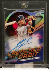Ronald Acuna Jr. #LIOA-RA Baseball Cards 2022 Topps Cosmic Chrome Launched Into Orbit Autographs Prices