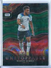 Reece James [Green] Soccer Cards 2022 Panini Select FIFA Unstoppable Prices