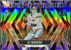 Eli Manning [Silver Seismic] #FF-4 Football Cards 2023 Panini Phoenix Fire Forged Prices